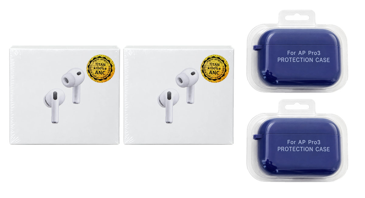 COMBO PRO 3 · 2×1: 2 Pro 3 con cables en caja, 2 cases de regalo · uno por unidad
