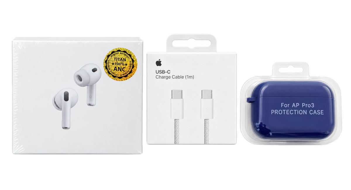 COMBO PRO 3: 1 Pro 3 Calidad Premium, 1 cable USB-C a USB-C, 1 case de regalo
